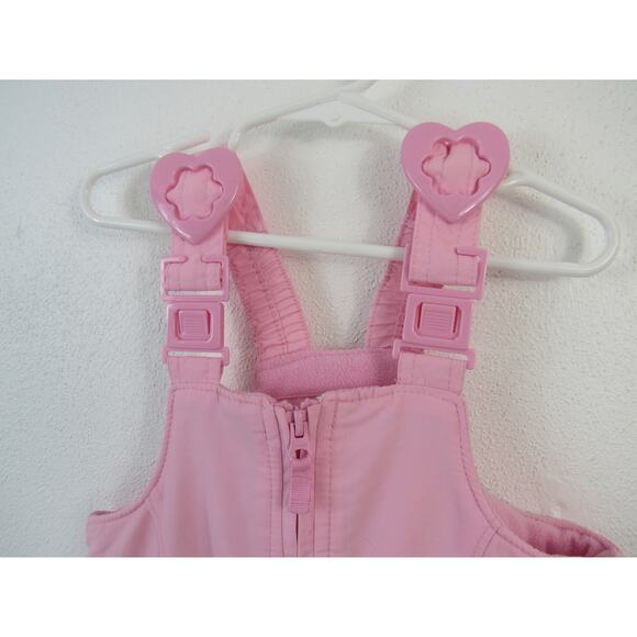 Wonderkids 24M Pink Snow Suit Heart Patches and Buckles Winter Warm Cozy - Picture 4 of 7